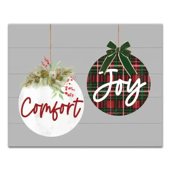 Comfort and Joy Ornaments 20x16 Canvas Wall Art {1}