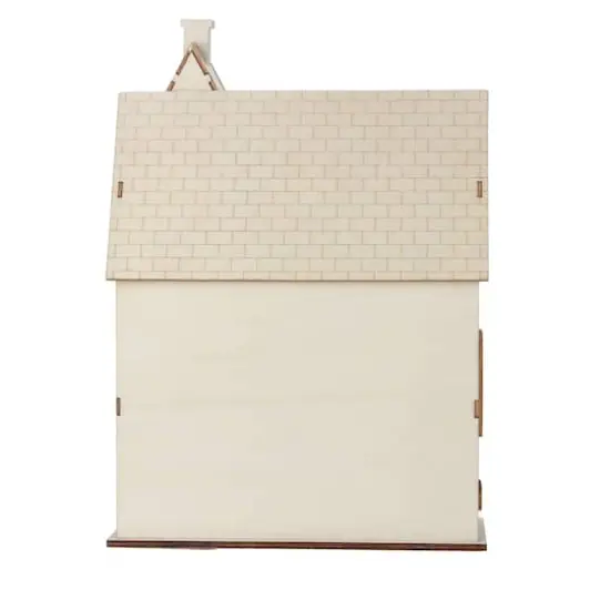 12.25" Unfinished Village House DIY LED Wood D&eacute;cor by Make Market&reg; {6}