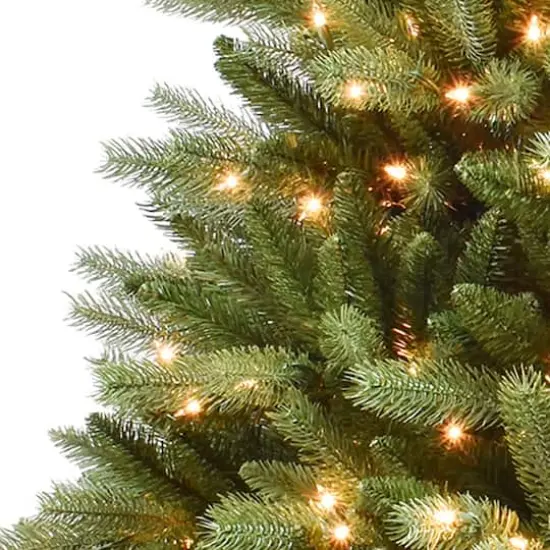 7.5ft. Pre-Lit Douglas Fir Premier Artificial Christmas Tree, Clear Lights {4}