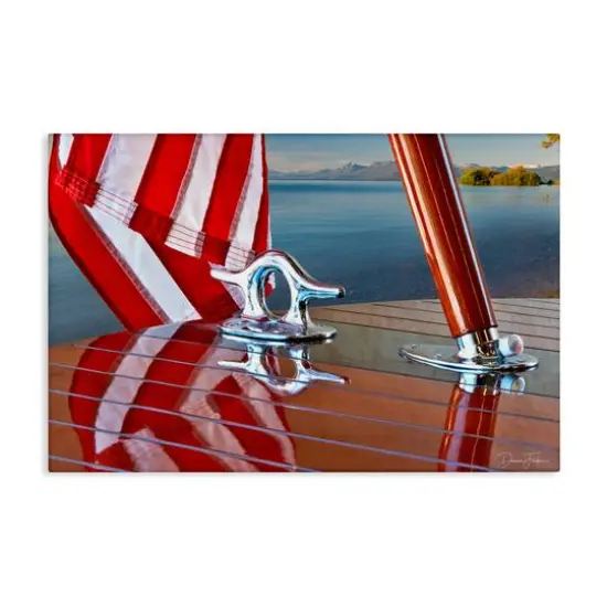 Stupell Industries Flag On Boat Hull Canvas Wall Art {1}