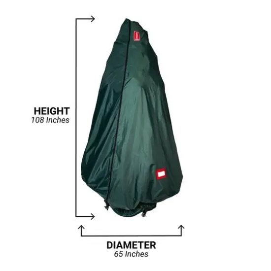 TreeKeeper 7-9ft. Upright Assembled Christmas Tree Bag with Wheels {8}