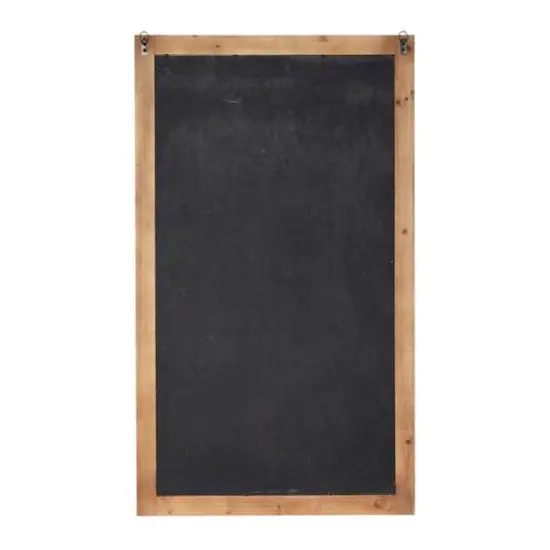 48" Light Brown Boho Style Wood Wall Mirror {7}