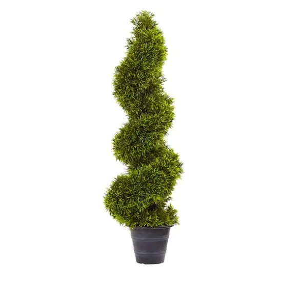 3ft. Grass Spiral Topiary in Deco Planter {1}