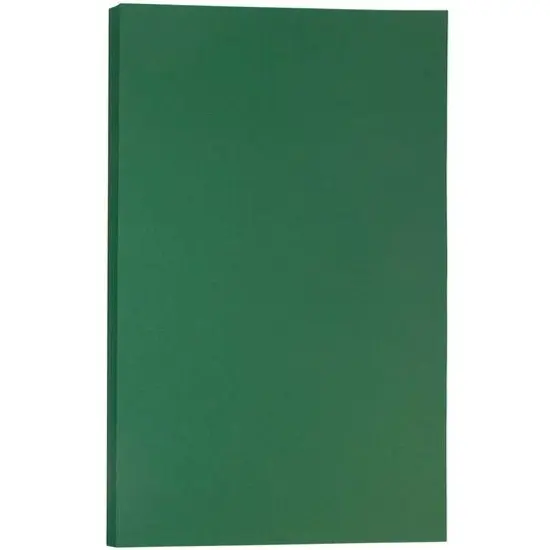 JAM Paper 8.5" x 14" 80lb. Matte Cover Cardstock Pack, 50 Sheets Dark Green {1}