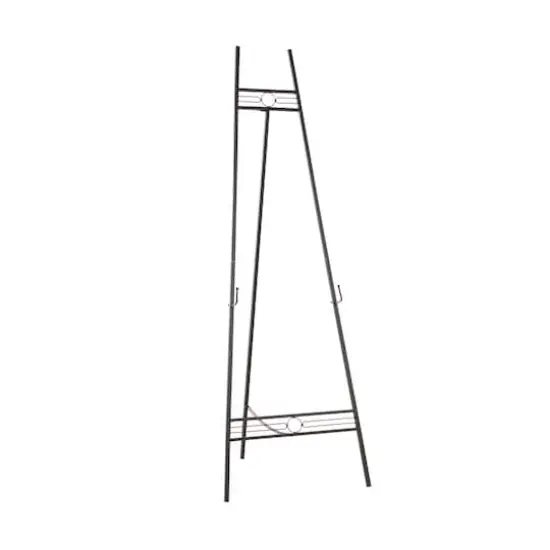 56" Black Metal Adjustable Display Stand Easel {1}