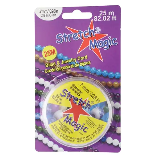 Stretch Magic&reg; 0.7mm Clear Bead & Jewelry Cord, 25m {3}