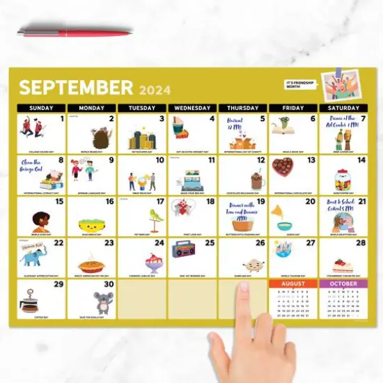 TF Publishing 2024-2025 Every Day's A Holiday Medium Desk Pad Calendar {3}