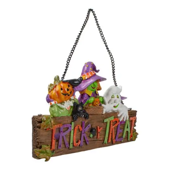 13.5" Trick Or Treat Halloween Characters Hanging Decoration {3}