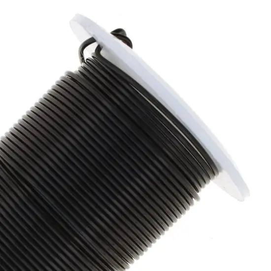 The Beadsmith&reg; Wire&trade; Elements 18 Gauge Tarnish-Resistant Wire Black {5}