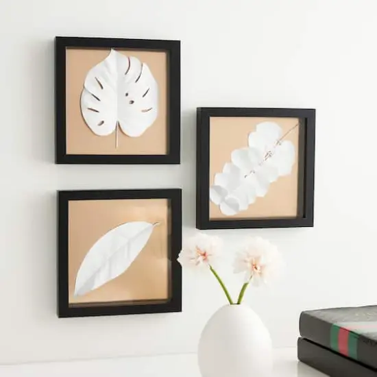 3 Pack Fundamentals 8" x 8" Black Shadow Boxes by Studio D&eacute;cor&reg; {3}