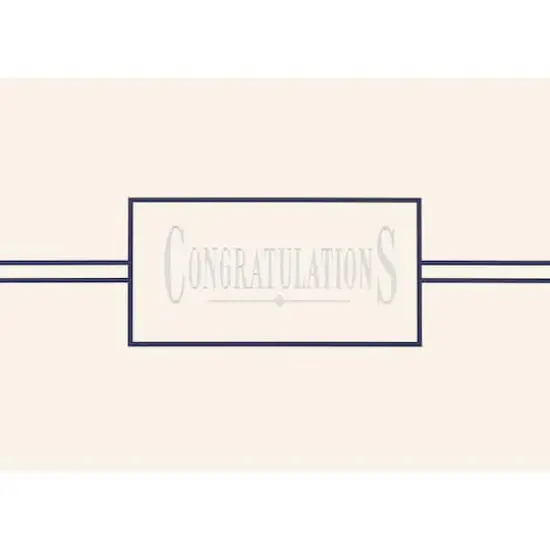 JAM Paper Formal Blank Congratulations Cards & Envelopes Set {1}