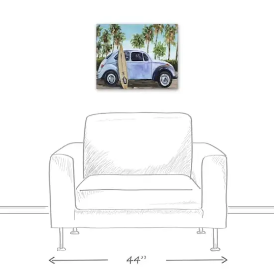 Beach Buggy 20" x 16" Canvas Wall Art {4}