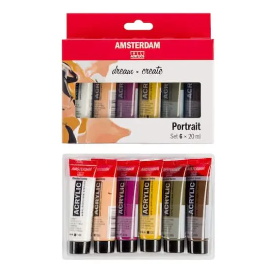 Amsterdam Standard Series 6 Color Portrait Acrylic Paint Set {1}