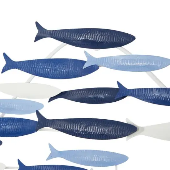 Blue Metal Coastal Wall Decor, 27" x 22" {4}