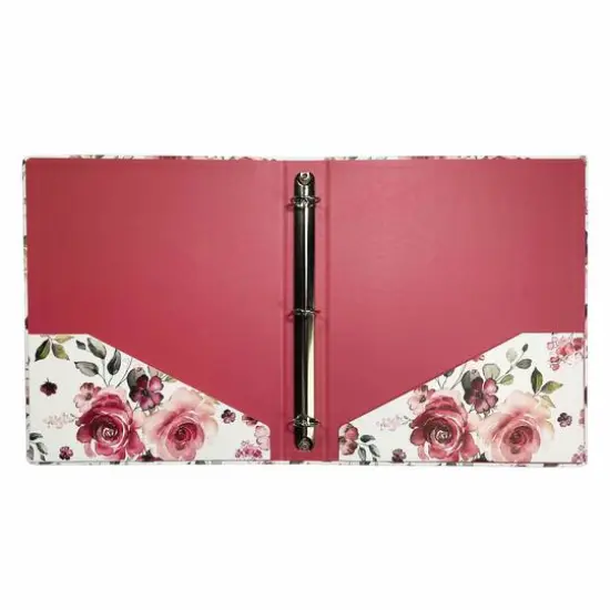 Steel Mill & Co.&reg; 1" Medium Rose Floral 3-Ring Binder {3}