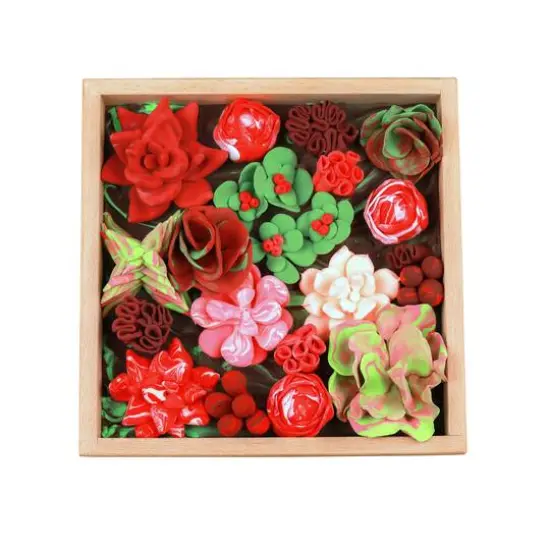 OKTO DIY Wood & Craft Passion Succulents Clay Kit {11}