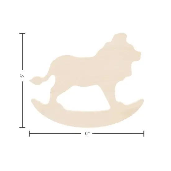 Leisure Arts&reg; 6" Rocking Lion Wood Shape {4}