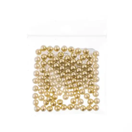 Preciosa Maxima 4mm Glass Nacre Pearls, 100ct. Vanilla {3}