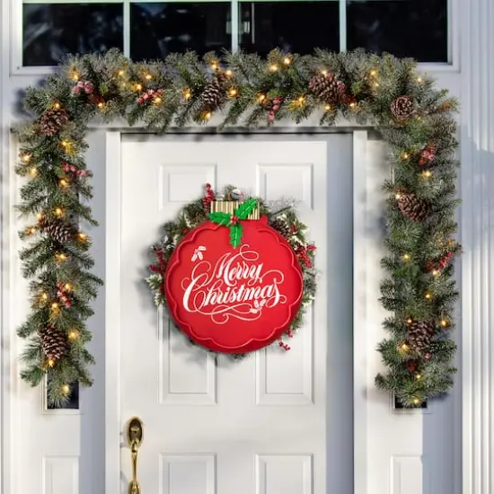 Glitzhome&reg; 24" Metal Ornament Yard Stake {4}