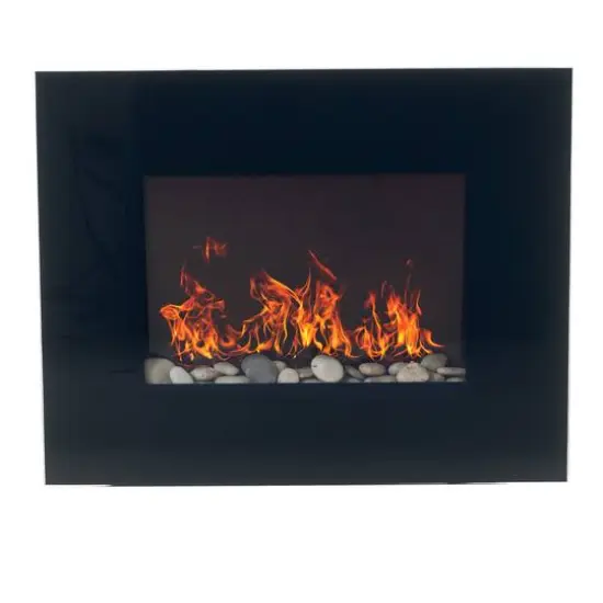Hastings Home 26" Black Electric Fireplace {4}