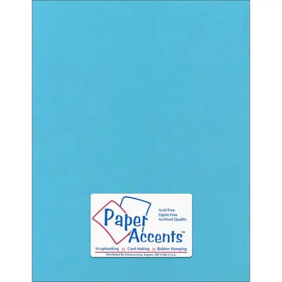 PA Paper™ Accents 8.5" x 11" 80lb. Canvas Cardstock Paper, 25 Sheets Poolside {1}