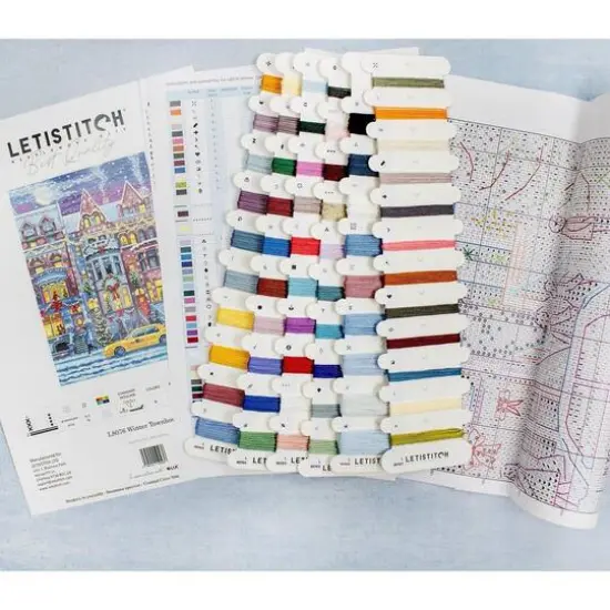 LetiStitch Winter Townhouse Counted Cross Stitch Kit {6}