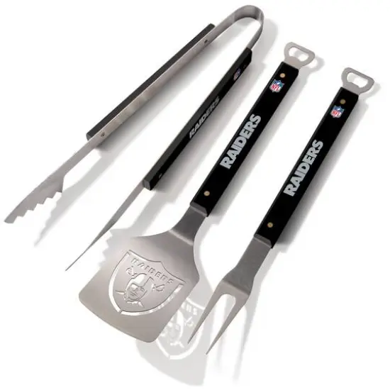 NFL Spirit Series 3-Piece BBQ Set Las Vegas Raiders {1}