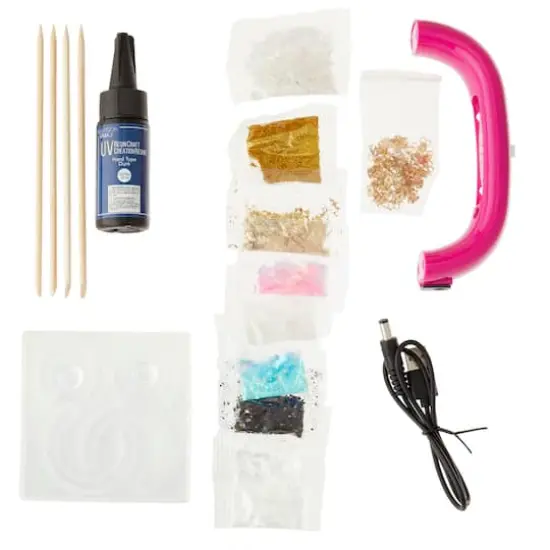 Blue Moon Studio&trade; UV Resin Craft Hoop Earring Starter Kit {1}