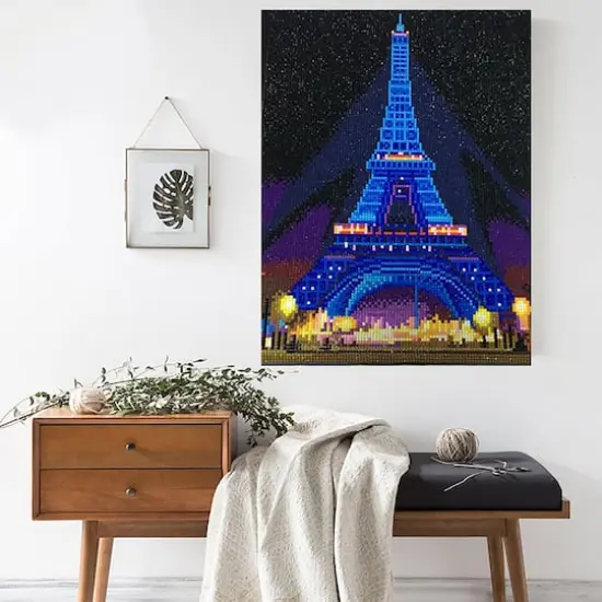 Sparkly Selections Eiffel Tower Pre-Framed Diamond Painting Kit with Backlighting {2}