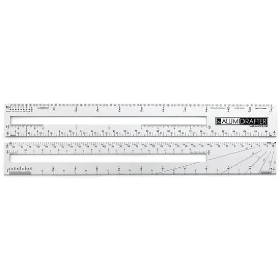 12" Silver Alumicolor&reg; AlumiDrafter {1}