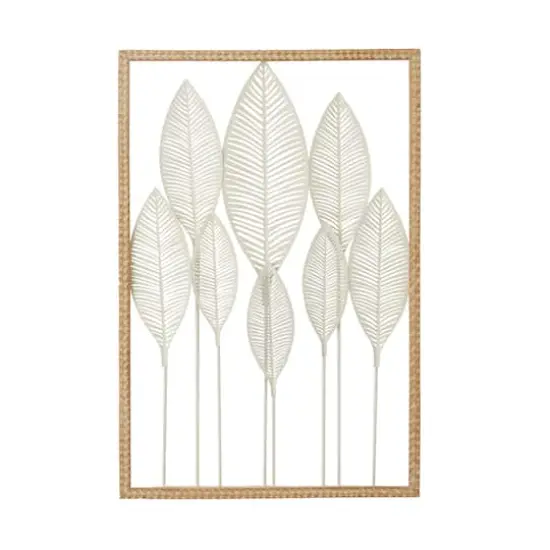 White Wood Coastal Wall Decor, 32" x 22" x 1" {1}