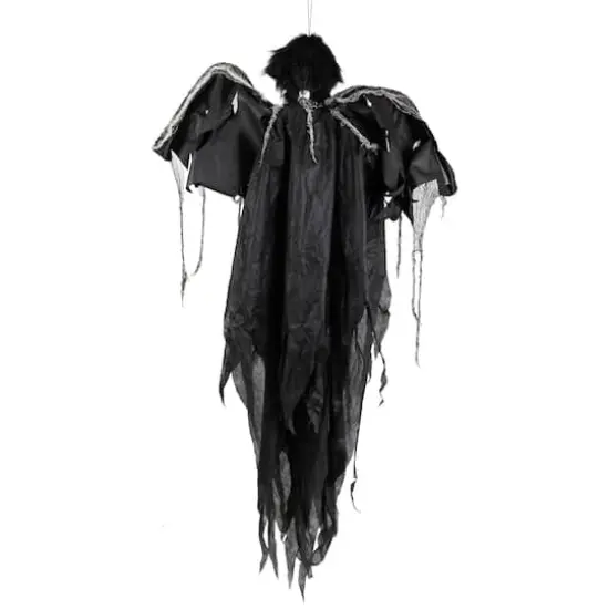5ft. Animated Hanging Zombie Vampire with Lights & Sound Halloween Decoration {7}