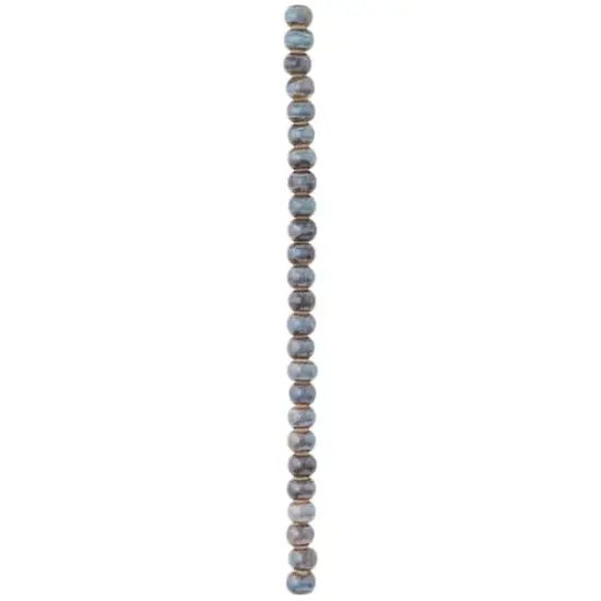 Blue & Brown Ceramic Round Beads, 8mm by Bead Landing&trade; {4}
