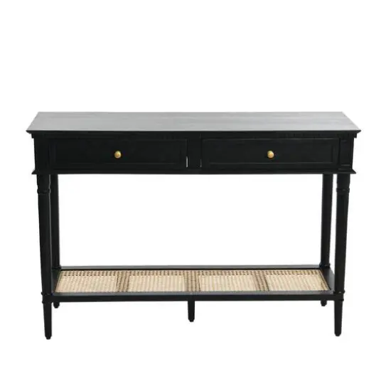 Hello Honey&reg; 4ft. Maxwelton Solid Wood Console Table Black {5}