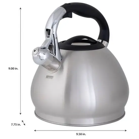 Kitchen Details 3.4L Stainless Steel Tea Kettle Satin {7}