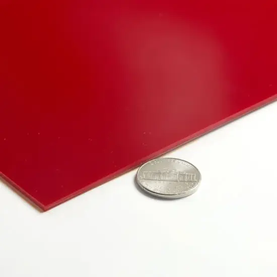 Glowforge&reg; Proofgrade&reg; 12" x 12" Eco Thin Acrylic Sheet Red {4}