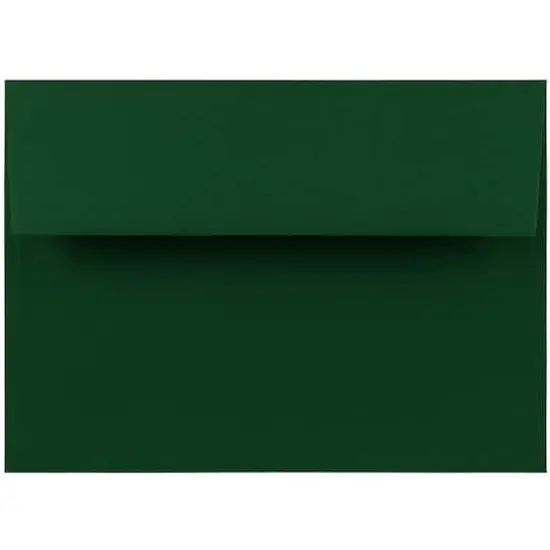 JAM Paper A7 Dark Green Premium Invitation Envelopes {1}