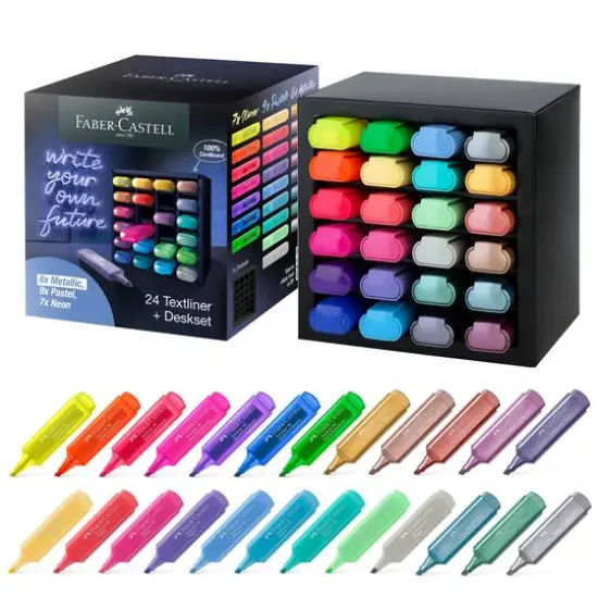 Faber-Castell&reg; Textliner 24 Color Desk Set {3}