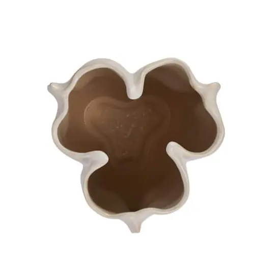 Hello Honey&reg; 15" Natural Modern Organically Shaped Stoneware Vase {3}