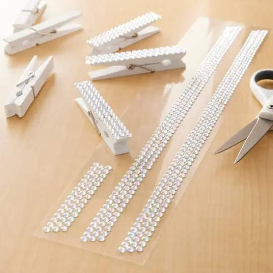 3-Piece Iridescent Clear Rhinestone Borders by Recollections&trade; {3}