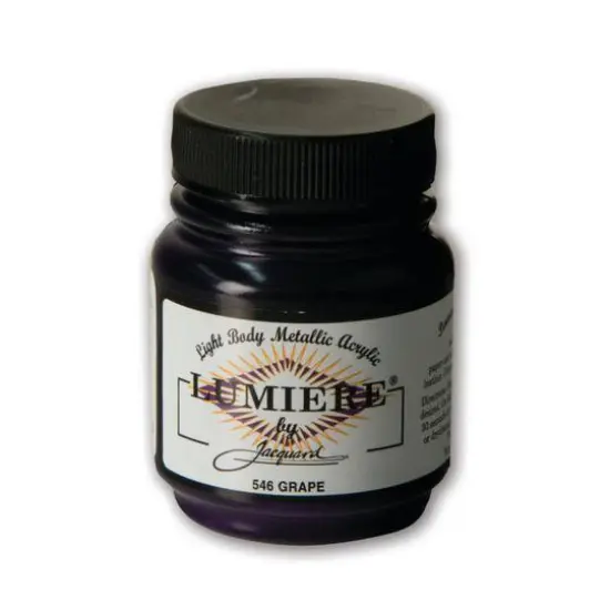 Jacquard Lumiere Metallic Acrylic Paint, 2.25oz. Grape {1}