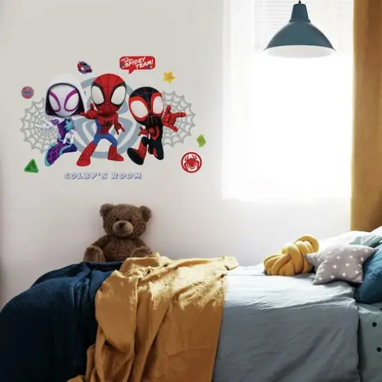 RoomMates Spidey & His Amazing Friends Headboard Peel & Stick Giant Wall Decal {3}