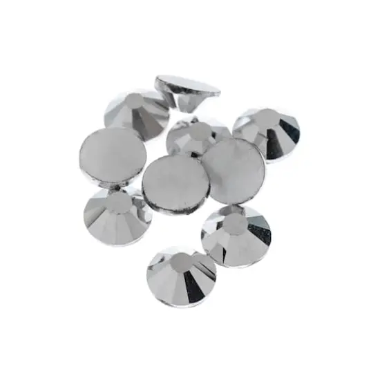 SS12 Glass Flatback Rhinestones by Bead Landing&trade; Metallic Silver {3}