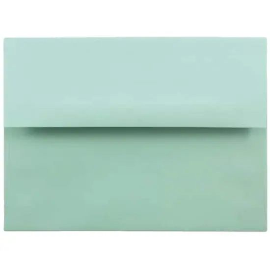 JAM Paper 4.75" x 6.5" Premium Invitation Envelopes, 50ct. Aqua {1}