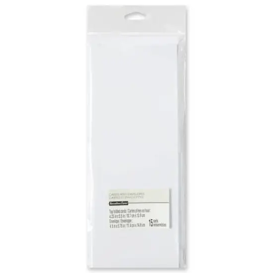 Top Folded Cards & Envelopes by Recollections&trade;, 4.25" x 5.5" {5}