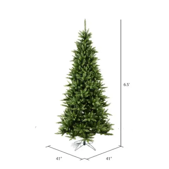 6.5ft. Unlit Slim Camdon Fir Artificial Christmas Tree {5}
