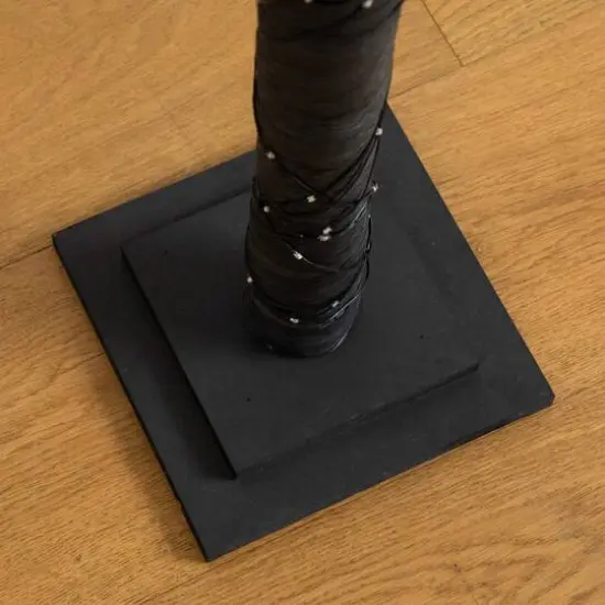 6ft. Pre-Lit Artificial Halloween Twig Tree with 480 Orange & Purple LED Lights {7}