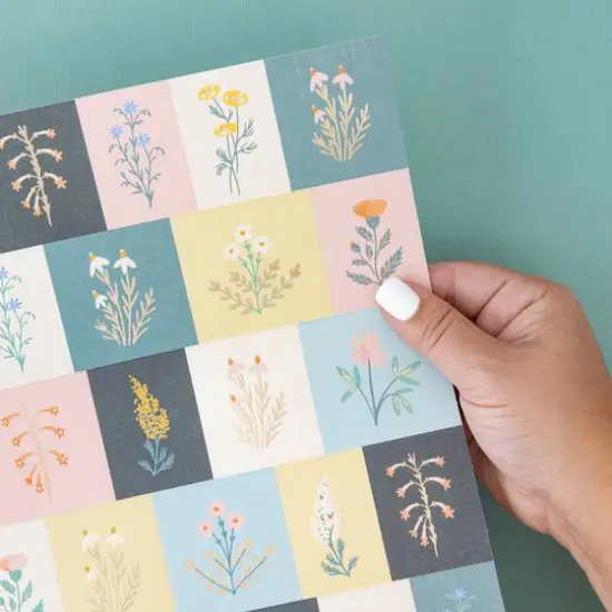 Maggie Holmes Perforated Cardstock With Gold Foil Accents Parasol Specialty Paper, 12" x 12" {6}