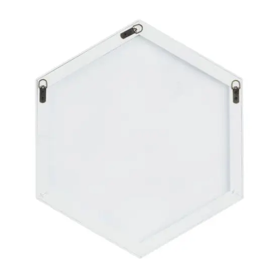 White Contemporary Wall Mirror, 24" x 2" x 21" {5}