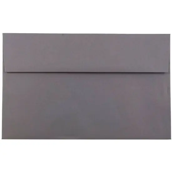 JAM Paper 6" x 9.5" Dark Gray Recycled Invitation Envelopes {1}